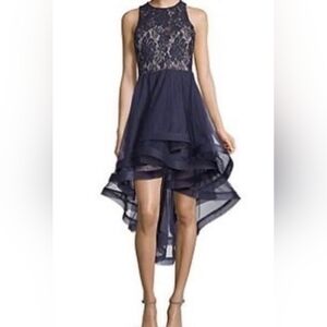 Speachless Navy Blue High Low Dress Size Juniors 1